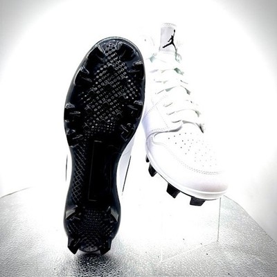 Nike Air Jordan 1 Retro MCS Baseball Cleats White Black AV5354-100