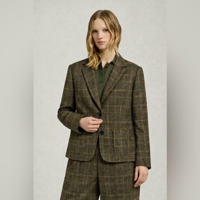 Kiton Wilkes Bashford Wool Glen Plaid Blazer Italy sz:44/US8 $4990