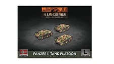 Flames of War: German: Panzer II Tank Platoon (x3 Plastic)