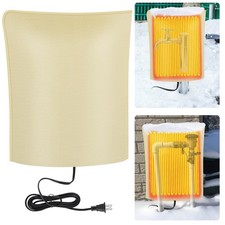 Heated Outdoor Faucet Cover for Winter Freeze Protection, 17x20 Inch Waterpro...