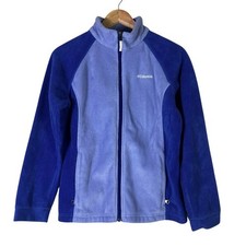 Columbia Kids Fleece Jacket Purple Zip Up Outerwear Size XL 18 20