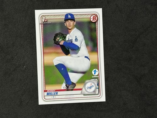 Bobby Miller #BD-38 2020 Bowman Draft 1st Edition card