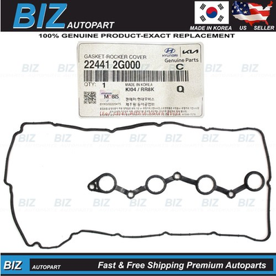 #ad Genuine Valve Cover Gasket for 2008 2013 Hyundai Kia 2.0 2.4L Models 22441 2G000 $319.98