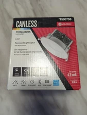 Utilitech Canless Recessed Light 4.3 2700k-6500k Single