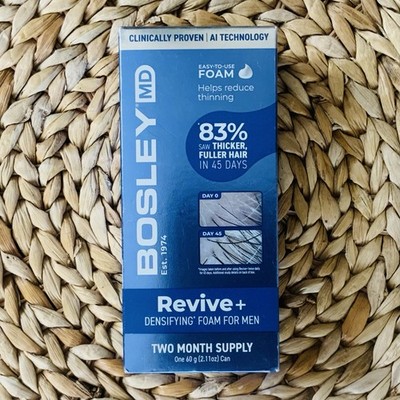 Bosley MD | Revive + Densifying Foam For Men | Two Month Supply ~ 2.11 Oz