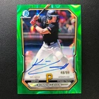 2026 Bowman Chrome Prospect On Card Auto Konnor Griffin Green Lava /99 Pirates