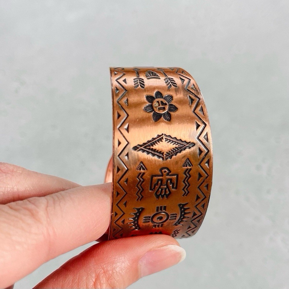 Bell Trading Post Solid Copper Native American Th… - image 8