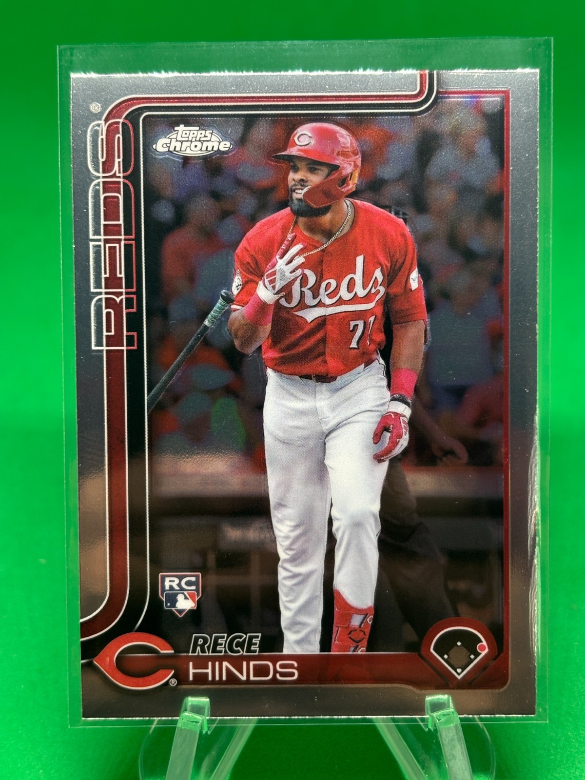 Rece Hinds Rookie Card 2025 Topps Chrome #253 Cincinnati Reds