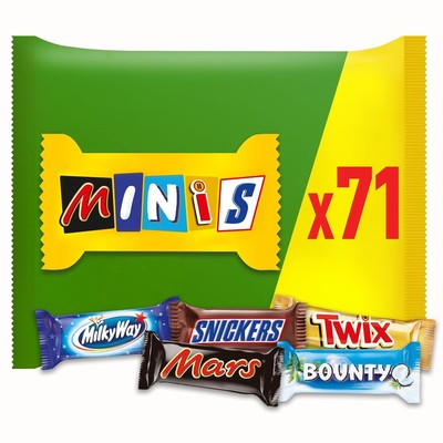 1,425 kg Mixed Minis Mars Snickers Twix Bopunty Milky Way Schokoriegel Partymix