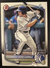 2025 Bowman Draft Sean Gamble 1st Paper (RC) #BD-178 Kansas City Royals 