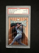 1997 FINEST SAMPLE PROMO #30 MARK McGWIRE ATHLETICS PSA 10