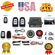 EC003 Smart Key PKE Passive Keyless Entry Car Alarm System Push Start Button ...