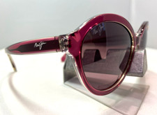 MAUI JIM MARIANA MJ 828-52C RASPBERRY W/ MAUI ROSE POLARIZED SUNGLASSES NEW