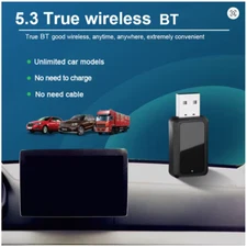 FM02 Bluetooth Car FM Transmitter Receiver Handsfree USB Wireless Dongle