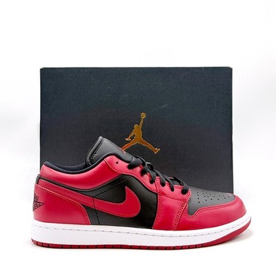 *NEW* Men NIKE Air Jordan 1 Low GYM RED / BLACK (553558 606)  