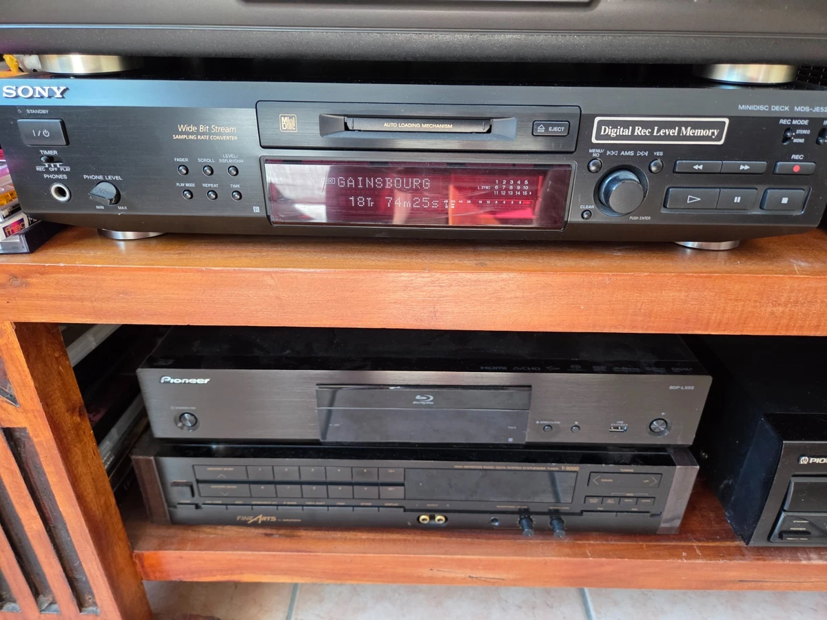 Lecteur Minidisc Sony MZ-E55 Walkman - Argent - Testé Et Fonctionnel