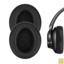Geekria Protein Leather Ear Pads for Soundcore Q11i Headphones (Black)