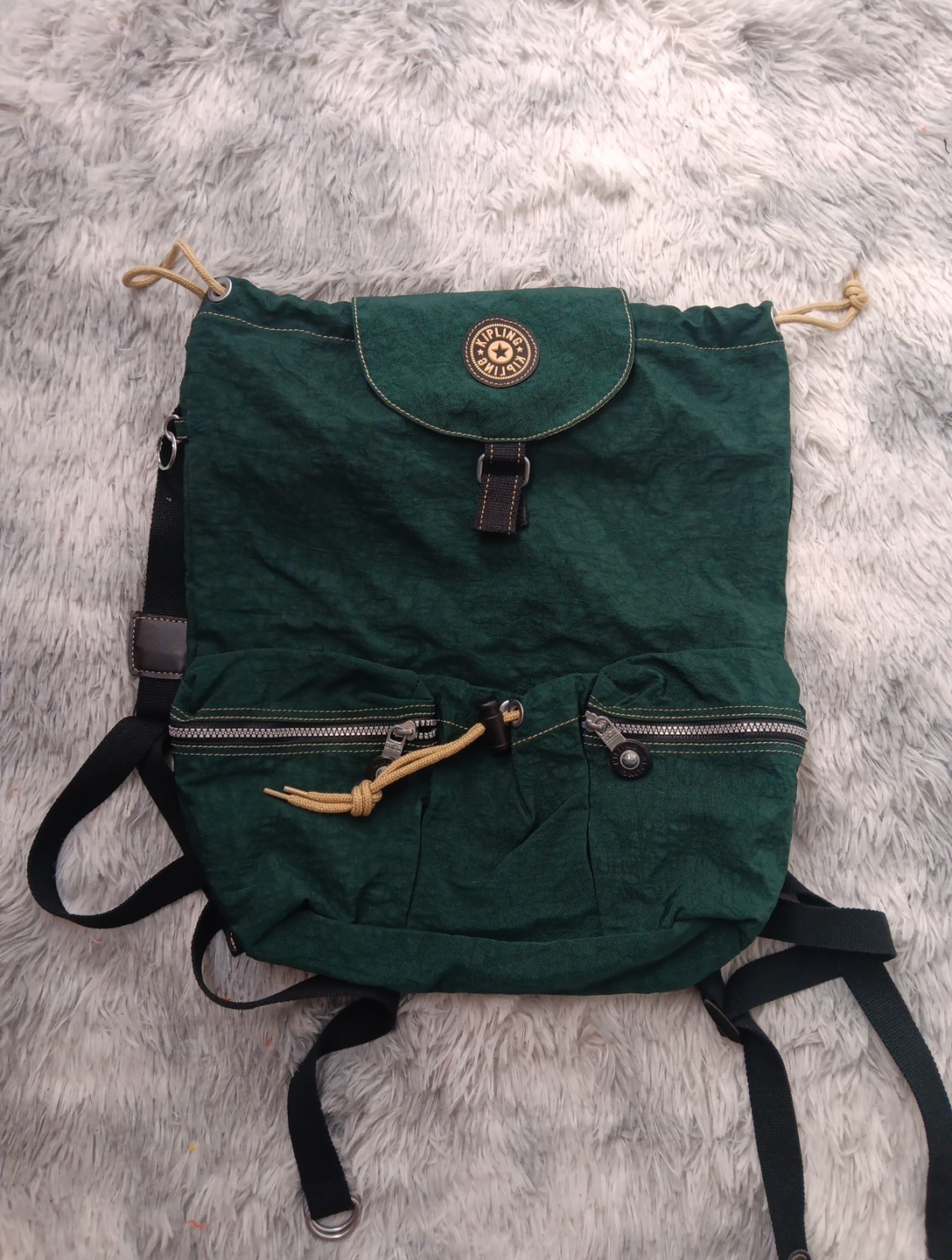 Kipling Live Light Nylon Backpack  Drawstring Poc… - image 2