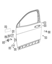 Genuine Mopar Front Door Check 68103030AD