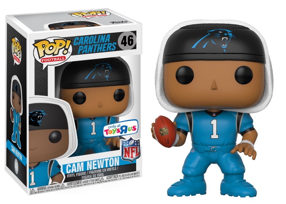 Funko Pop! Camiseta Deportiva Nfl Cam Newton Azul #46 Exclusiva De Toys R Us