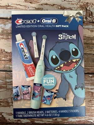 Oral-B Crest Limited Edition Disney Stitch Gift Pack New Toothbrush