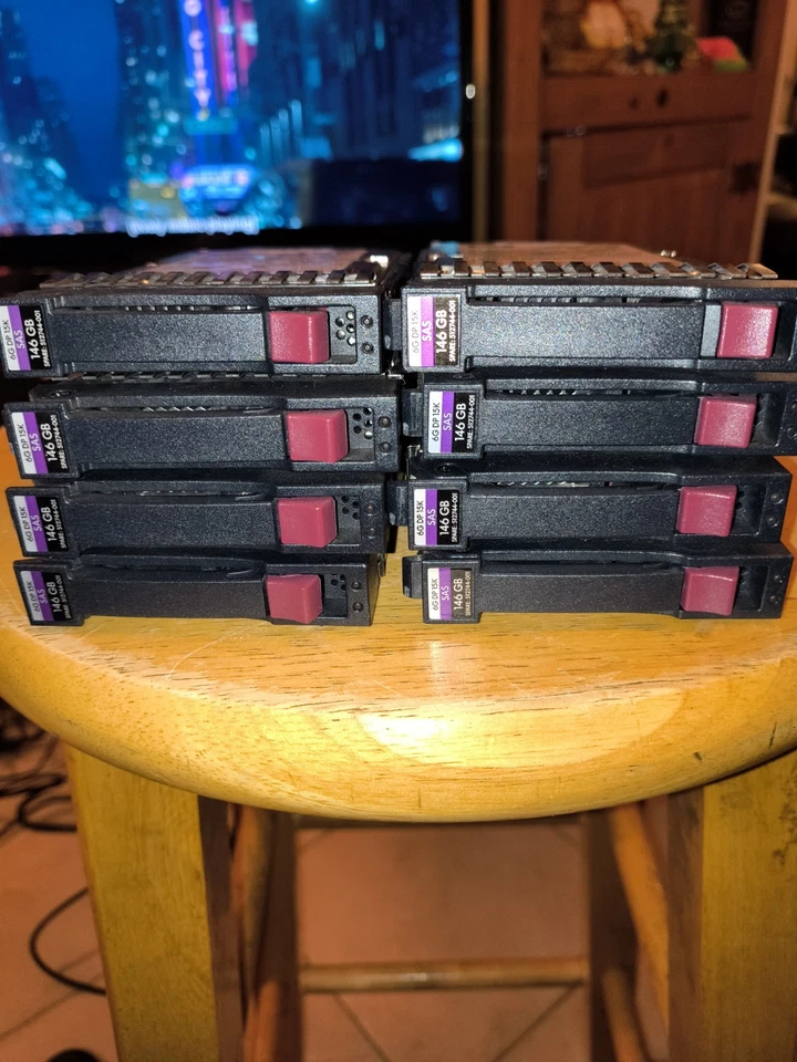 Lot Of 8 HP EH0146FAWJB 146GB 15k Sas. Used  - Image 2 of 3