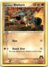 Team Magma's Rhyhorn 68/95 Common Team Magma vs Team Aqua Pokemon LP on eBay