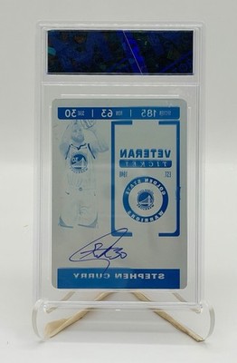 STEPHEN CURRY 2019 PANINI CONTENDERS 1/1 Printing Plate Auto | eBay