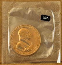 Bronze John Quincy Adams Presidential Medal 1 5/16