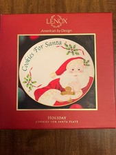 Lenox Cookies For Santa Plate 9  Holiday Chri...