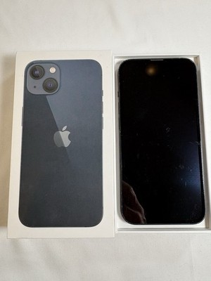 Apple iPhone 13 128GB Black AT&T LOCKED ML933LL/A NO SIM Original Box Brkn Camer