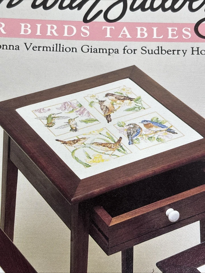 Four Birds Tables by Donna Vermillion Giampa Cross Stitch Pattern READ - Image 2 of 4