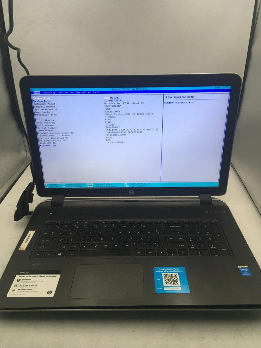 Hp Pavilion 17 Notebook for sale - eBay