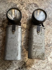 Two Vintage Flashlight Bell System Light-Stick No 2105-4 by Justrite Mfg. Co.