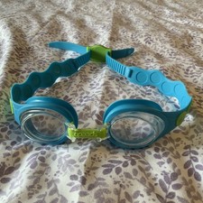 Speedo Baby Spotted Swimming Goggles One Size Blue/Green adjustable clear lens