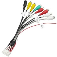 20Pin Android Car Stereo RCA Wiring Harness 20Pin Connector with 8RCA Plug