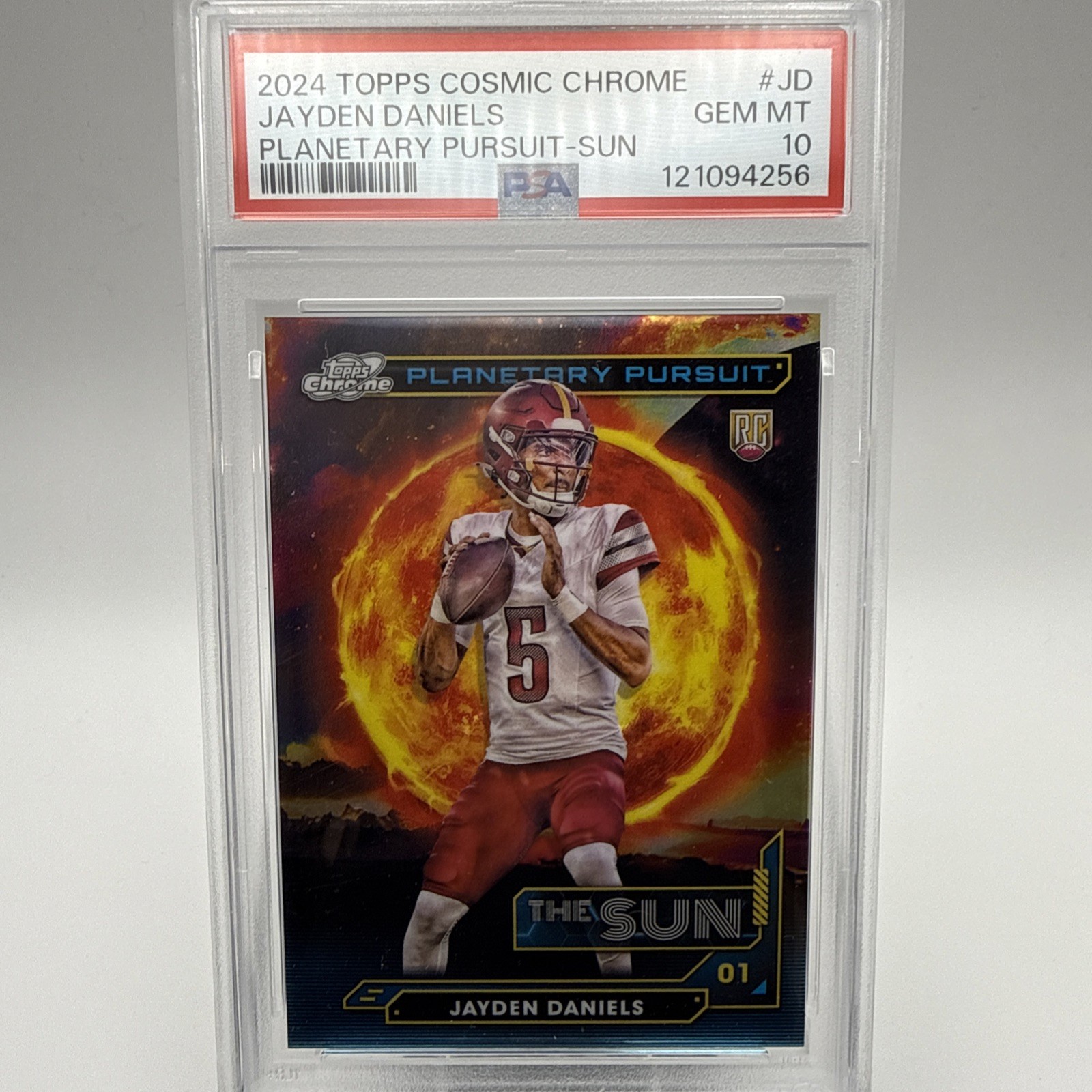 Jayden Daniels Topps Cosmic Chrome Planetary Pursuit #JD Sun
