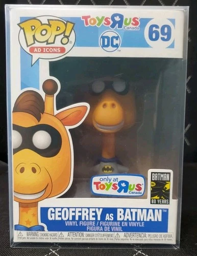 Funko Pop! Vinyl Ad Icons Geoffrey as Batman Toys R Us Canada #69 With Protector
