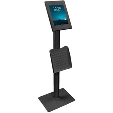 Anti-Theft Floor Stand Compatible with IPad Contact-Less Kiosk with Enclosure