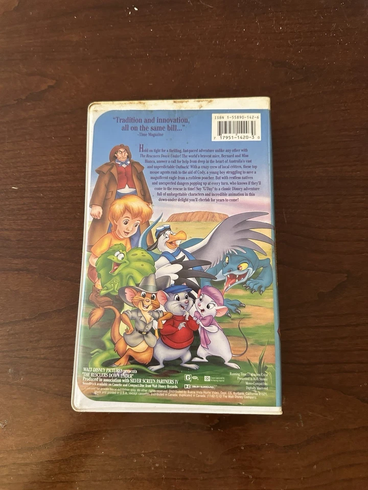 The Rescuers Down Under VHS Disney Classic Movie - Image 3 of 4