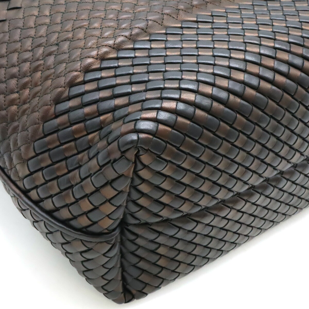 Bottega Veneta Intreccio Imperatore Tote Bag Black Metallic Brown 2WAY Shoulder thumbnail 3
