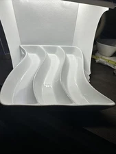 White Cb2 fun S Pattern Serving Tray ￼