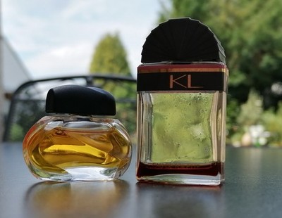 2x Vintage Parfum Miniaturen: KL Karl Lagerfeld & Knowing Estée Lauder  