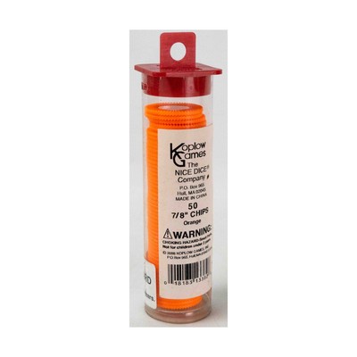 Koplow Dice Accessory Chips - Orange (7/8'') New