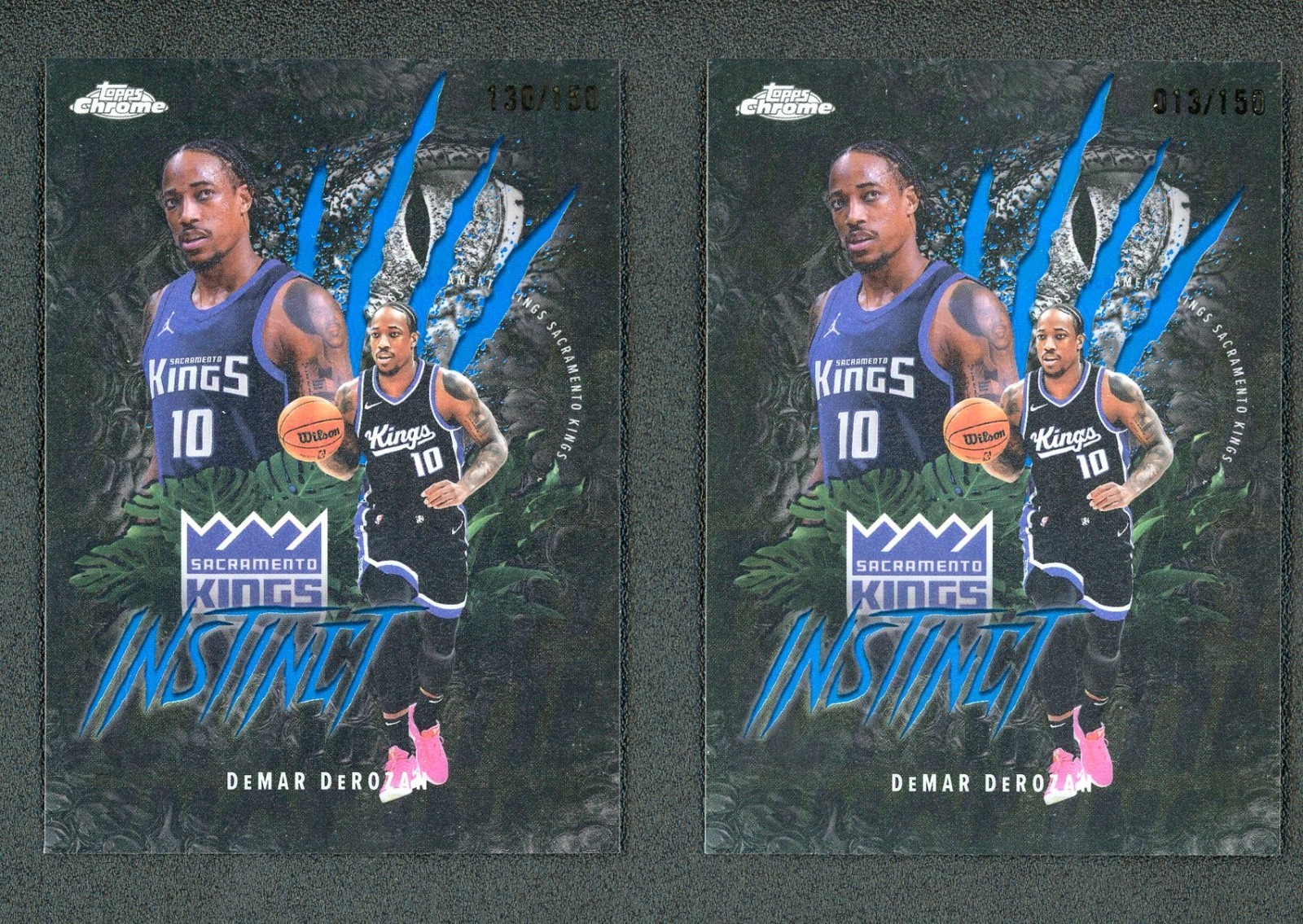 2025 Topps Chrome Lot of 2 DeMar DeRozan Instinct Inserts /150 #INS-8