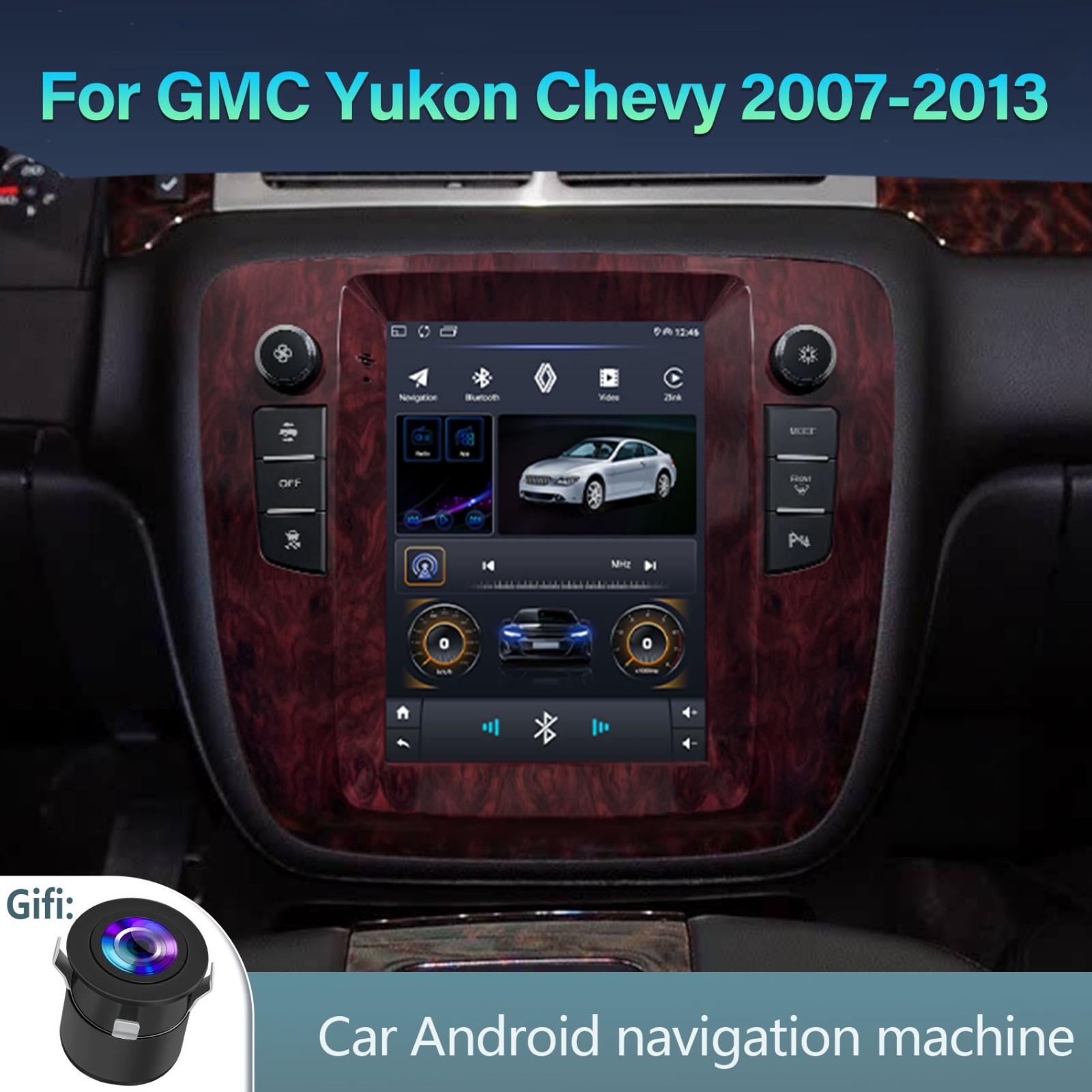 Carplay For Chevy Tahoe Silverado GMC Yukon 2007-2013 Android Car Stereo Radio