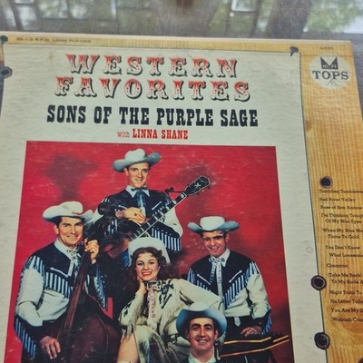 TOPS Western Favorites Sons of the Purple Sage Linna Shane Hi-Fi Vinyl LP L1588