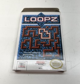 Loopz Nintendo NES Mindscape Complete, CIB, USA, Nice
