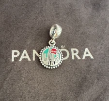 Pandora Chicago Charm Silver Travel Pendant S925 Sterling Silver Jewelry