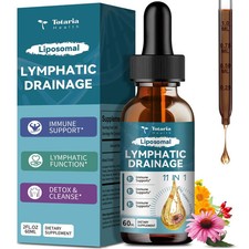Totaria Liposomal Lymphatic Drainage Drops 11-in-1 Herbal Lymph Detox 60ml